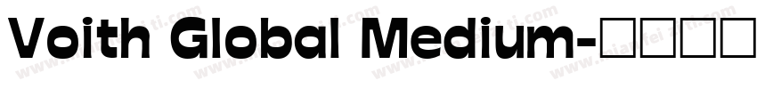 Voith Global Medium字体转换